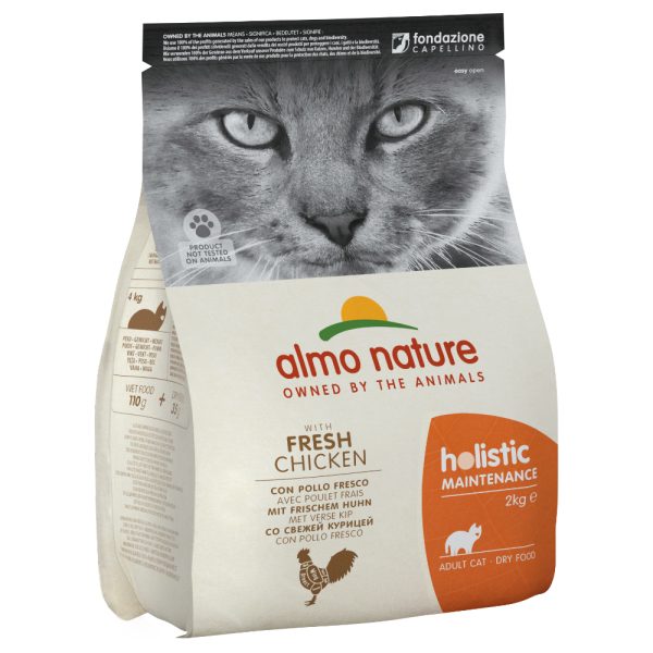 Almo Nature Holistic Chicken & Rice Kibble for Cats - 2kg