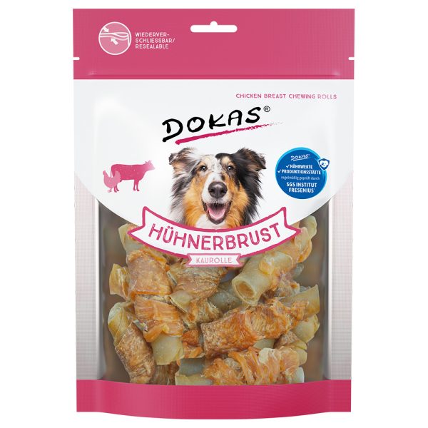 Dokas Chicken Breast Chew Wrap - Economy Pack: 2 x 250g