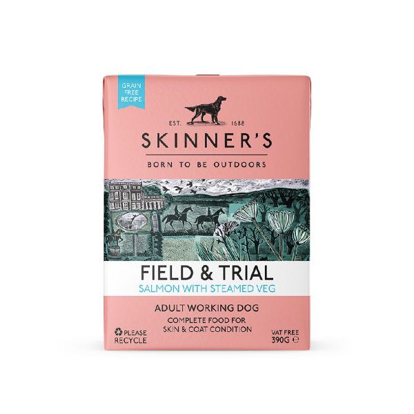 Skinner's Field & Trial Adult Salmon with Steamed Veg - Saver Pack: 36 x 390g