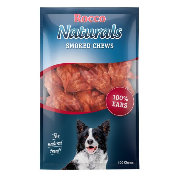 Rocco Smoked Cows' Ear - 100 Chews