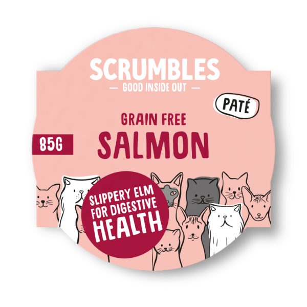 Scrumbles Grain Free Salmon Wet Cat Food - 8 x 85g